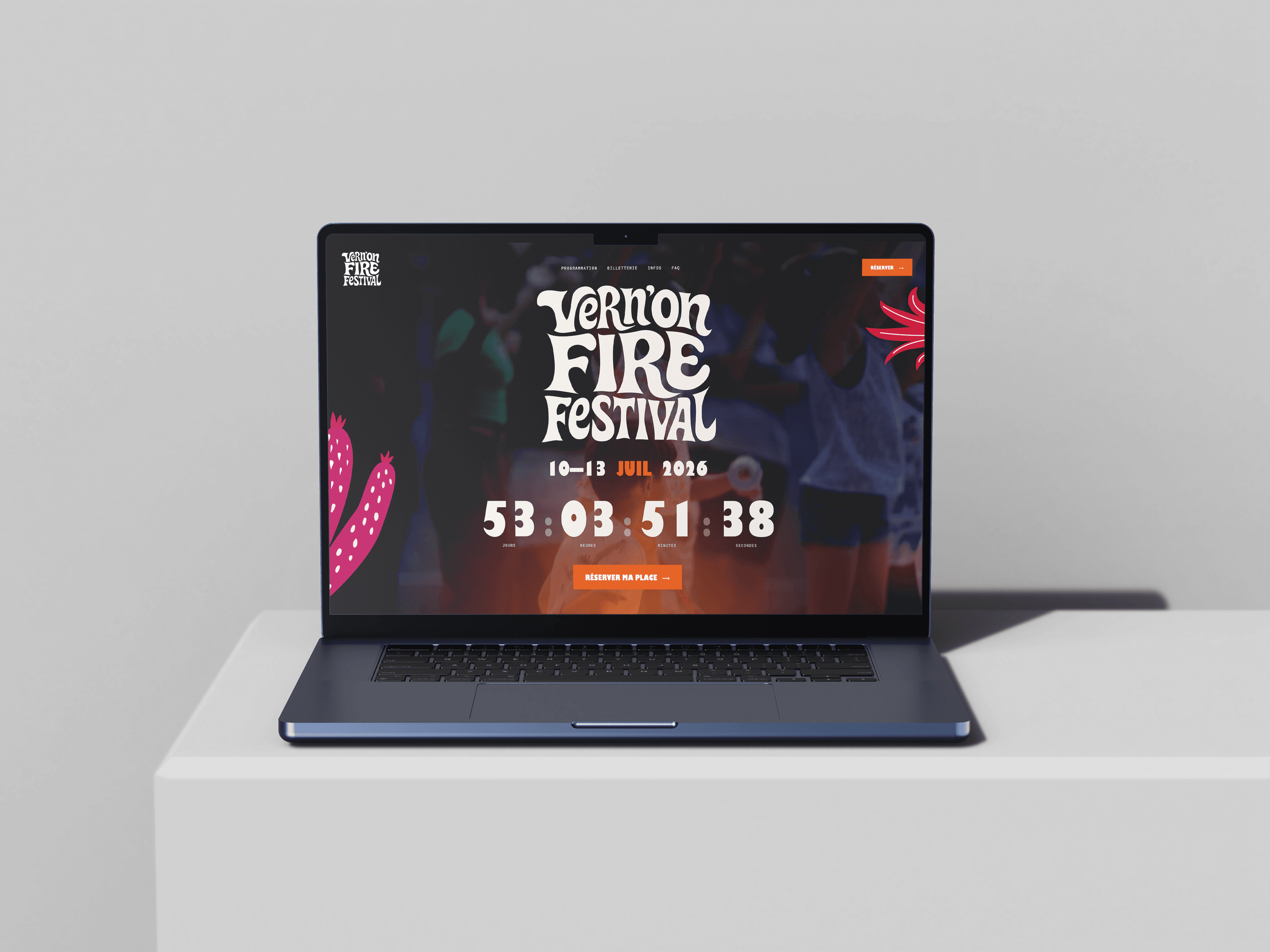 Vernon Fire Festival — Site vitrine